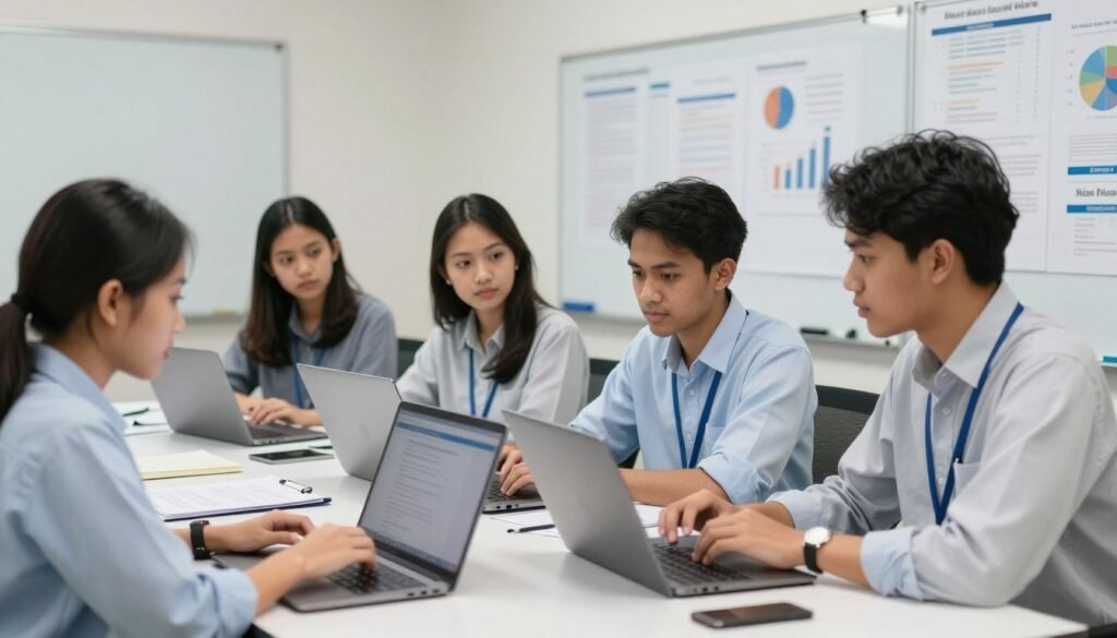 student researchers melakukan fact checking untuk lipnews.com